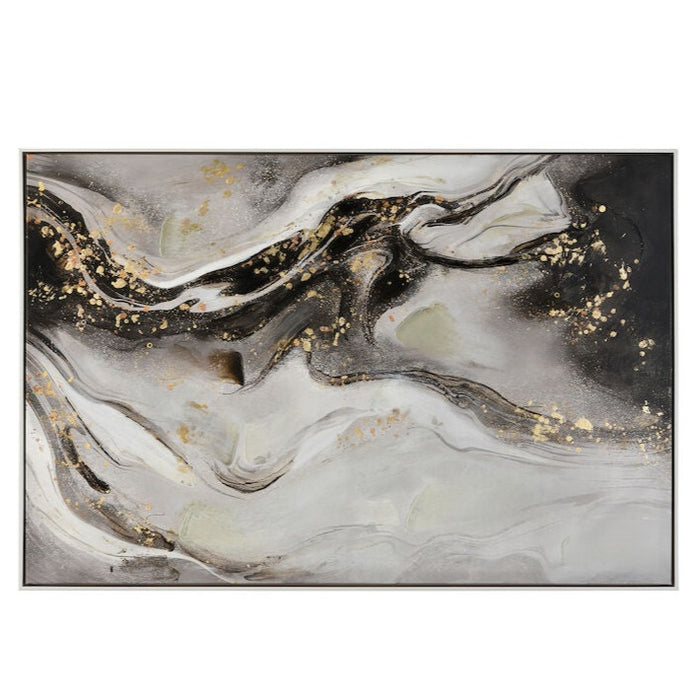 Abstract Gold Flecks Wall Art