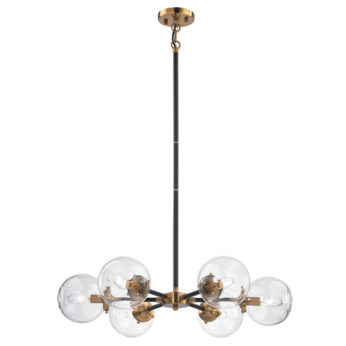 Midcentury Modern 6-Light Chandelier