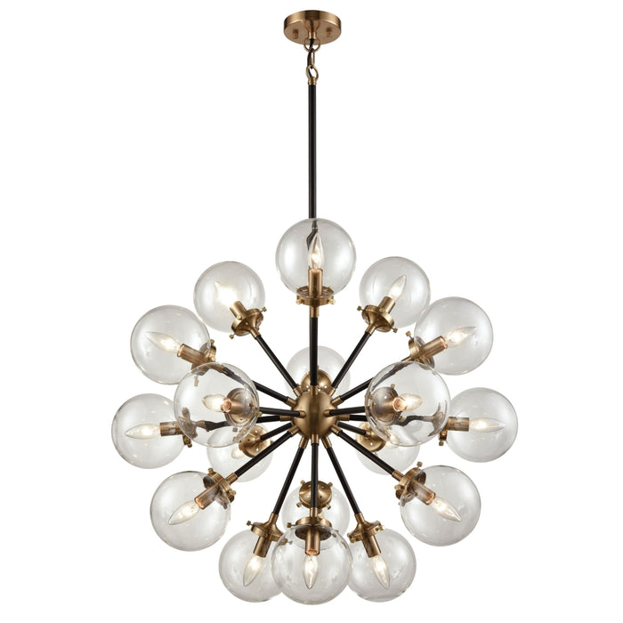 Midcentury Modern 18-Light Chandelier