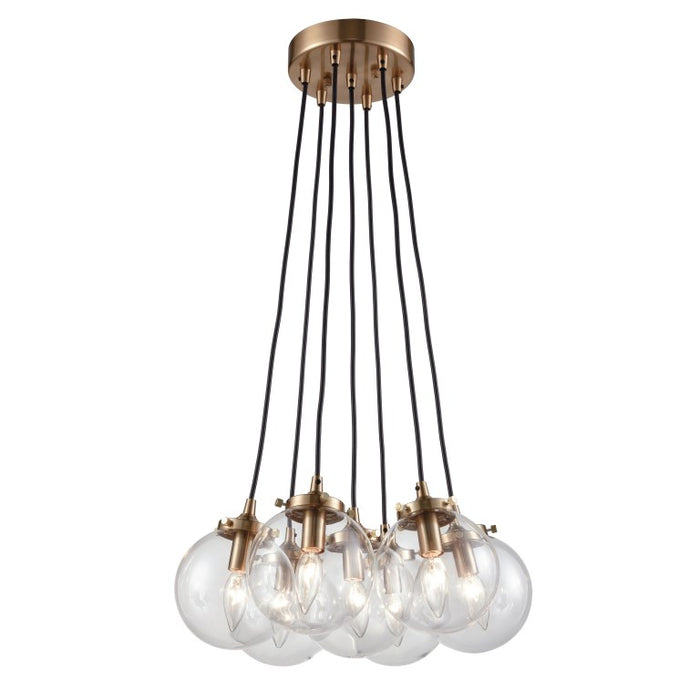 Midcentury Modern Glass Globes Chandelier