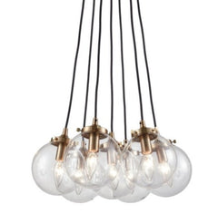 Midcentury Modern Glass Globes Chandelier