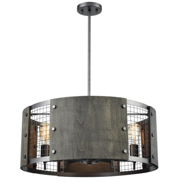 Industrial Weathered Rust Chandelier