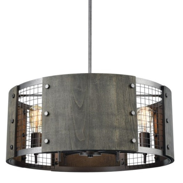 Industrial Weathered Rust Chandelier