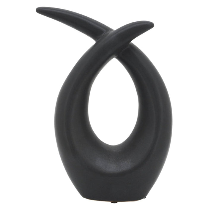 Black Sculpture Accent Decor