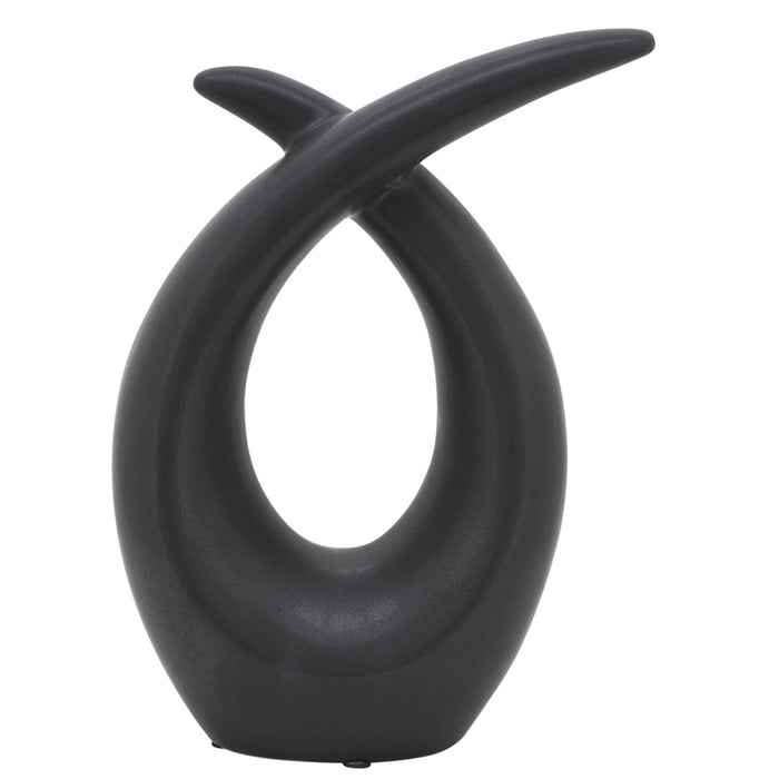 Black Sculpture Accent Decor