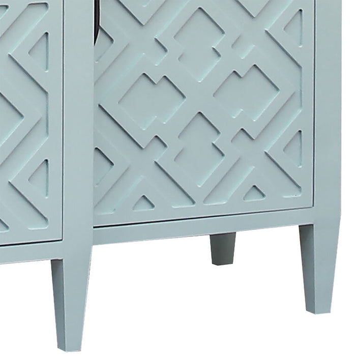 Geometric Pastel Blue Sideboard