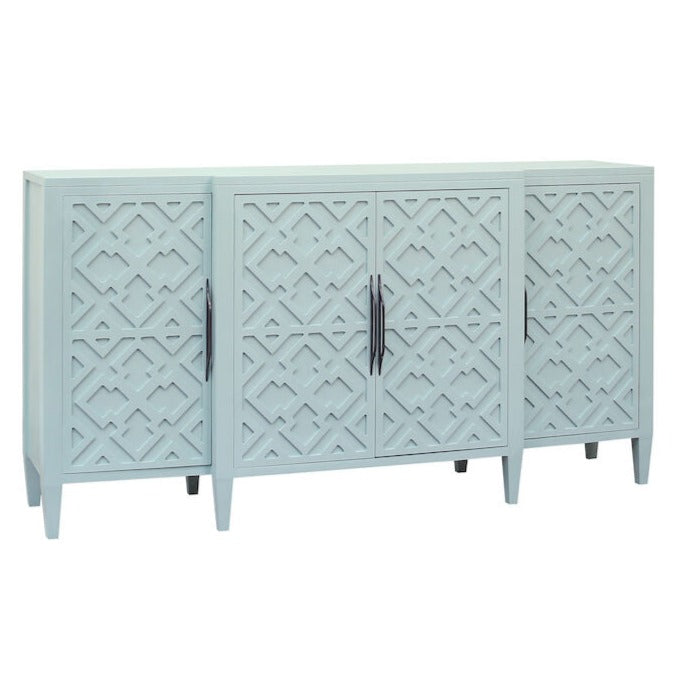 Geometric Pastel Blue Sideboard