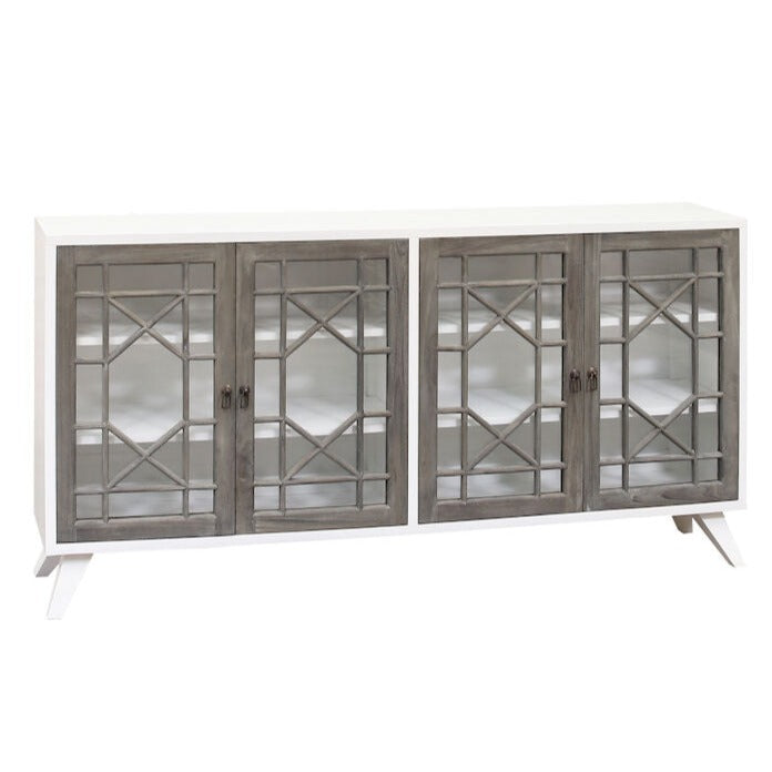 Trellis Pattern 4-Door Sideboard