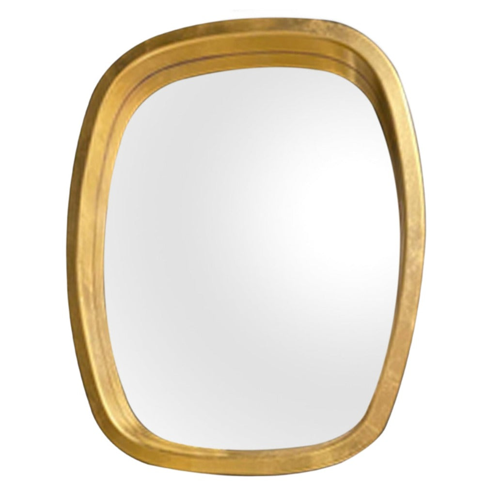 Gold Leaf Skewed Mirror