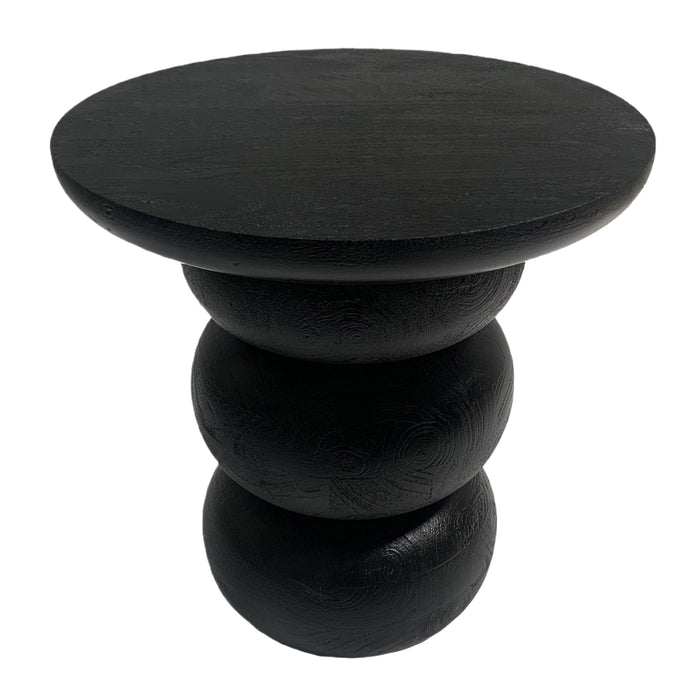 Black Boho Accent Table