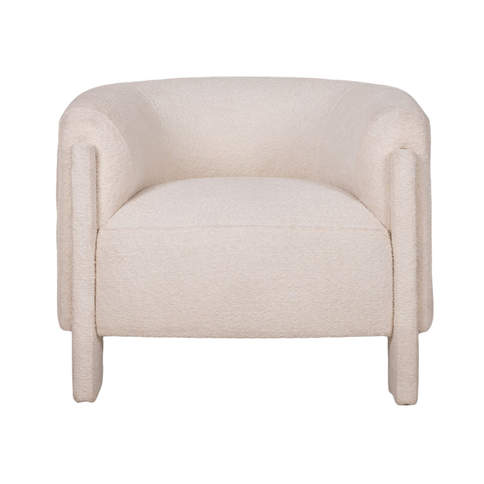 Ivory Roundback Accent Chair