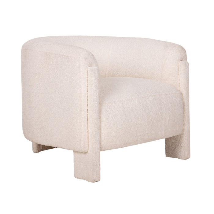 Ivory Roundback Accent Chair