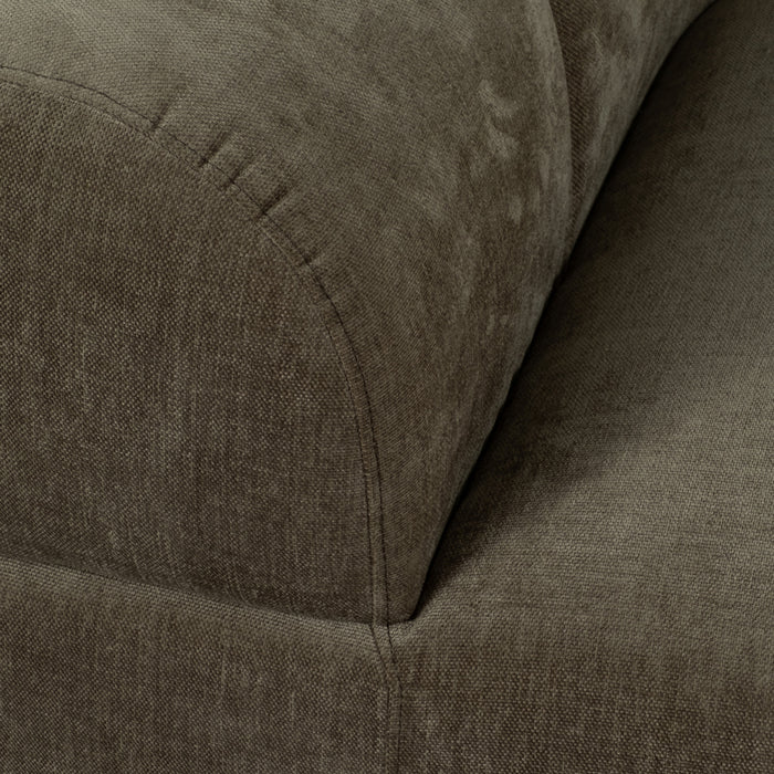 Olive Rounded Arm Sofa