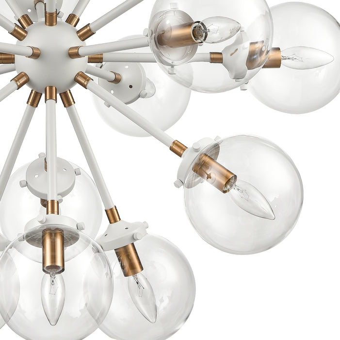 Midcentury Modern 18-Light Chandelier