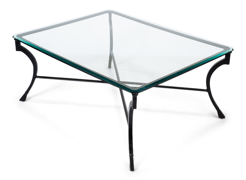 Clear Curved Coffee Table