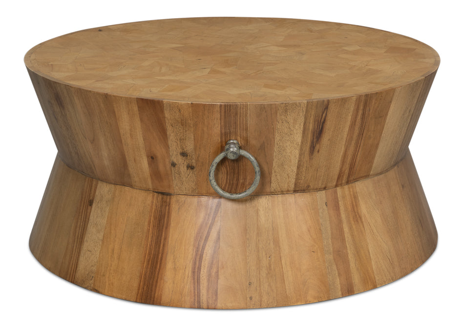 Round Parquetry Coffee Table