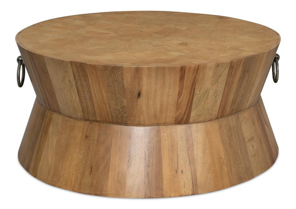 Round Parquetry Coffee Table