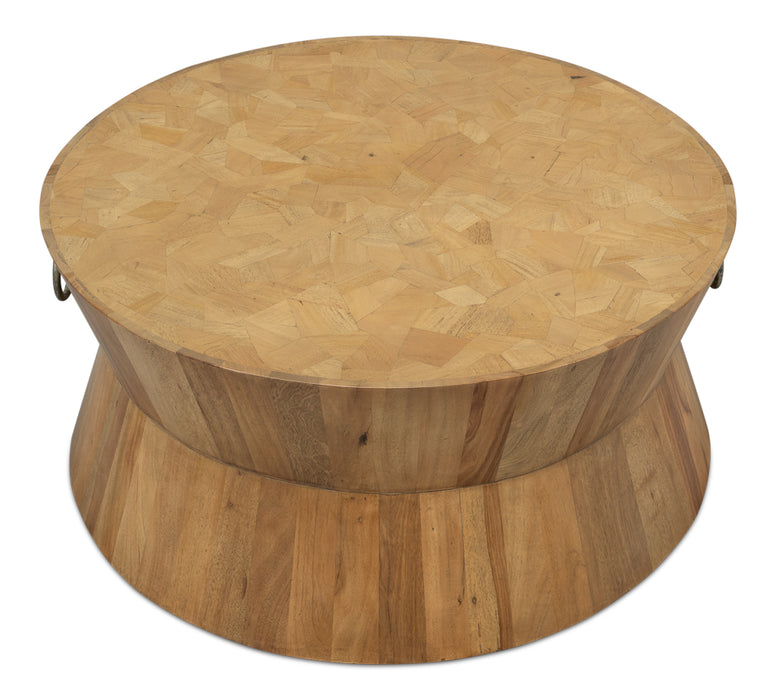 Round Parquetry Coffee Table