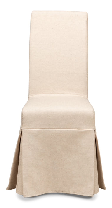 Graceful Beige Side Chair