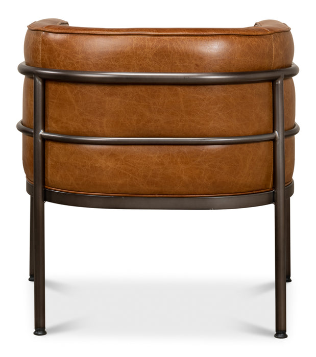 Cuba Brown Leather Chair