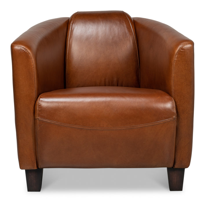 Havana Leather Arm Chair