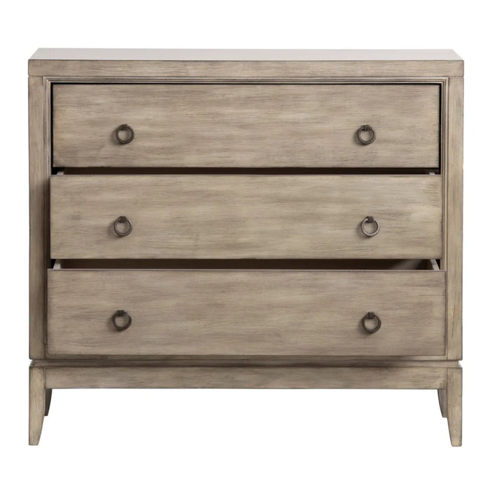 3-Drawer Beige Chest