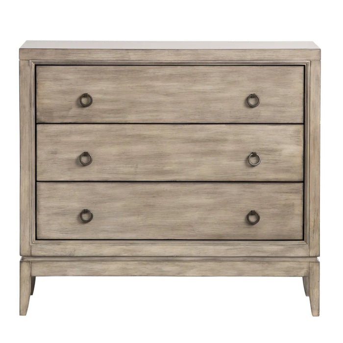 3-Drawer Beige Chest