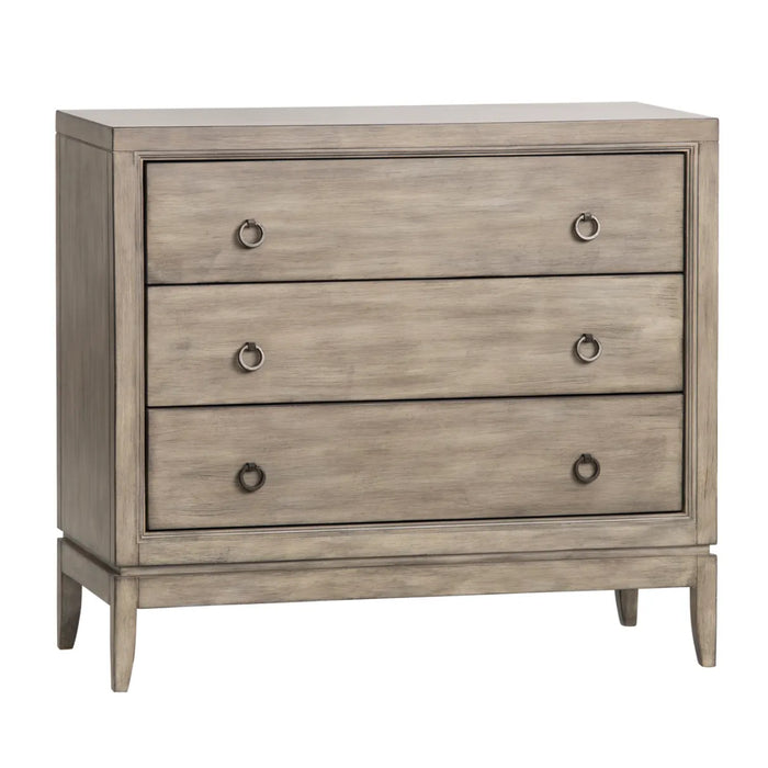 3-Drawer Beige Chest