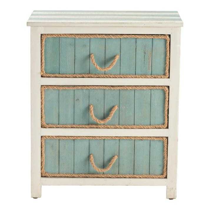 3-Drawer Coastal Side Chest