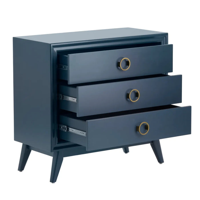 3-Drawer Smoky Blue Chest