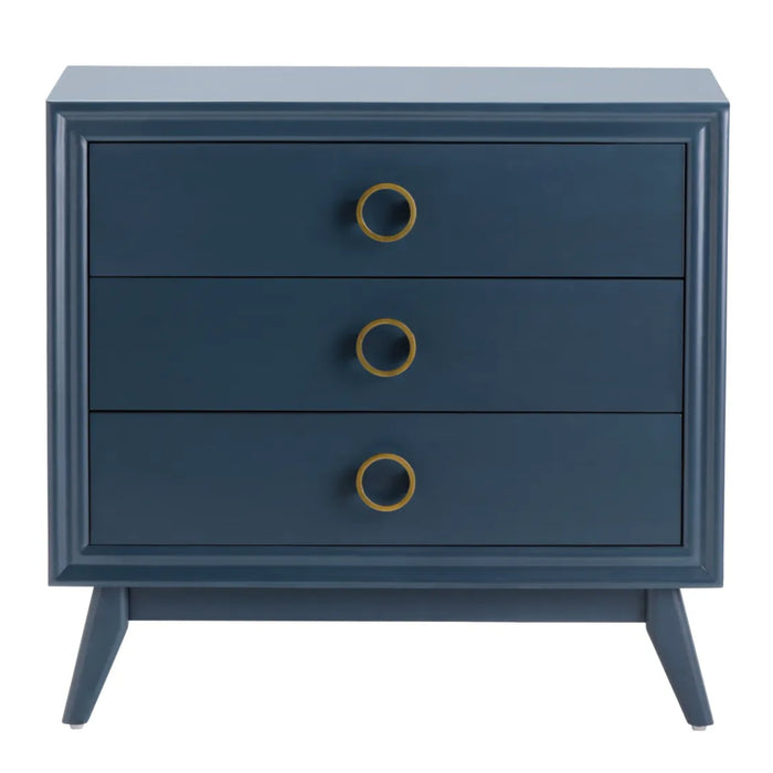 3-Drawer Smoky Blue Chest