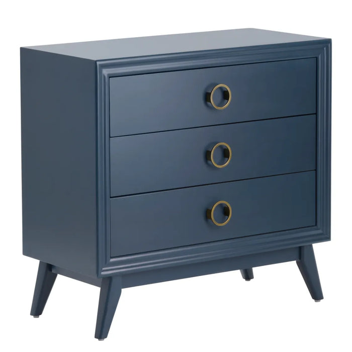 3-Drawer Smoky Blue Chest