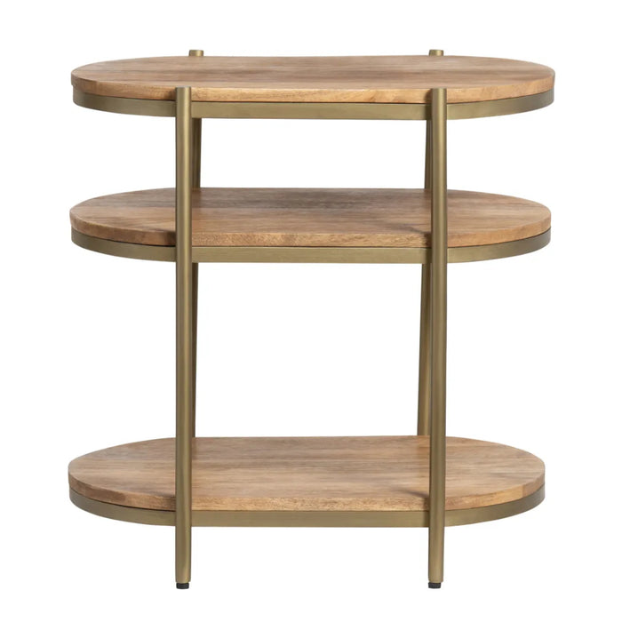 Tiered Oval Accent Table