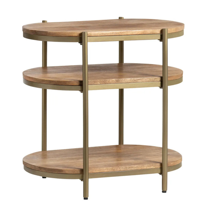 Tiered Oval Accent Table