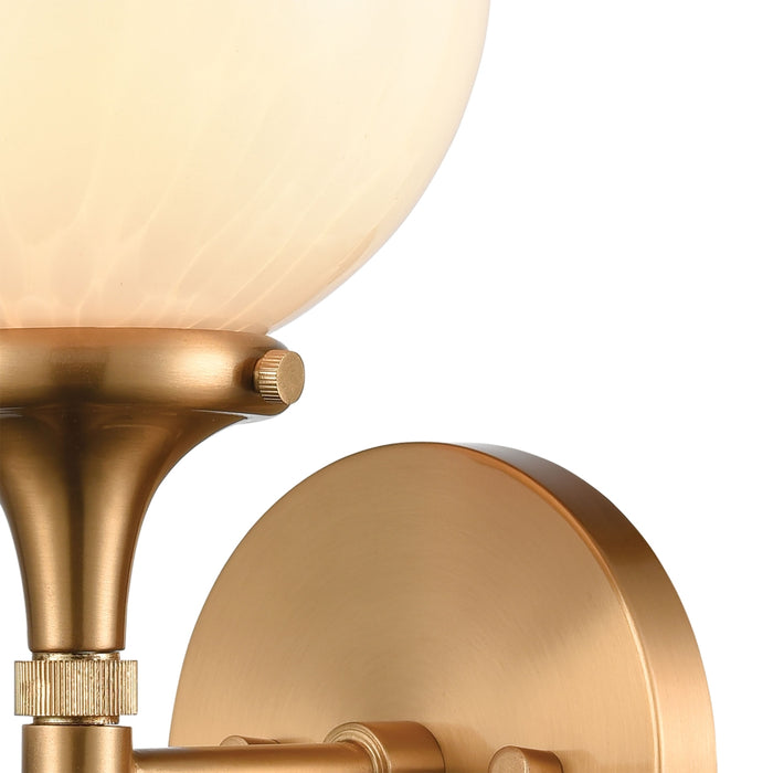 Retro Chic Brass Sconce