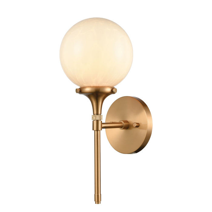 Retro Chic Brass Sconce