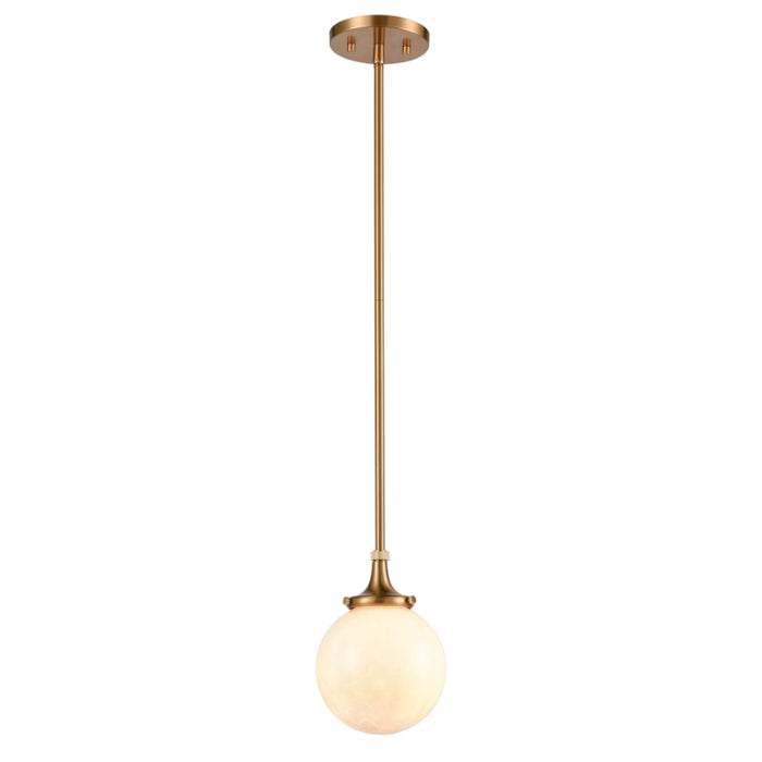 Frosted Glass Globe Gold Pendant Light