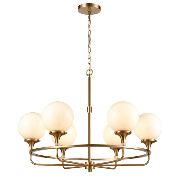 Modern Parisian Gold Chandelier