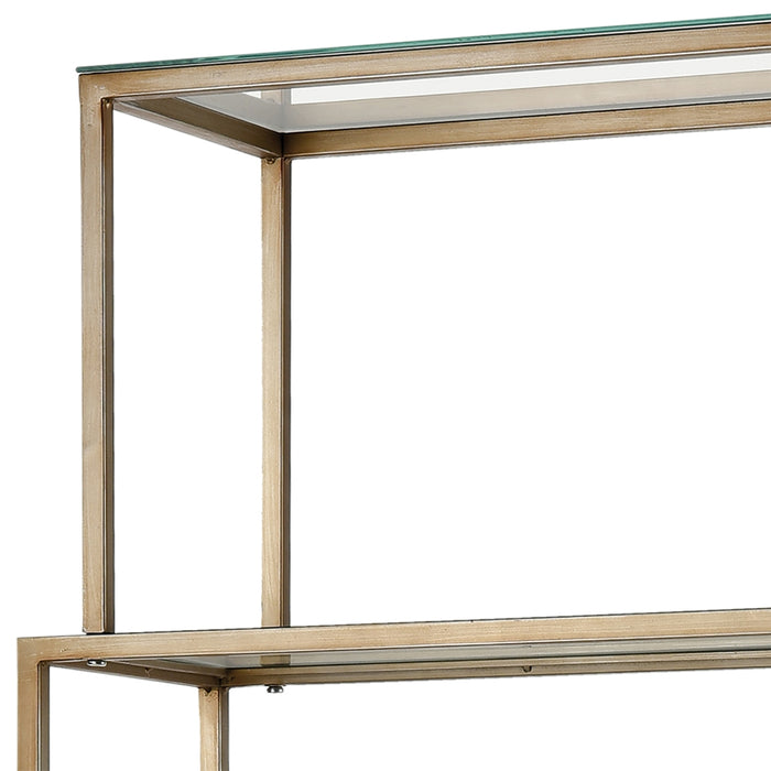 6-Layer Taper Gold Bookshelf