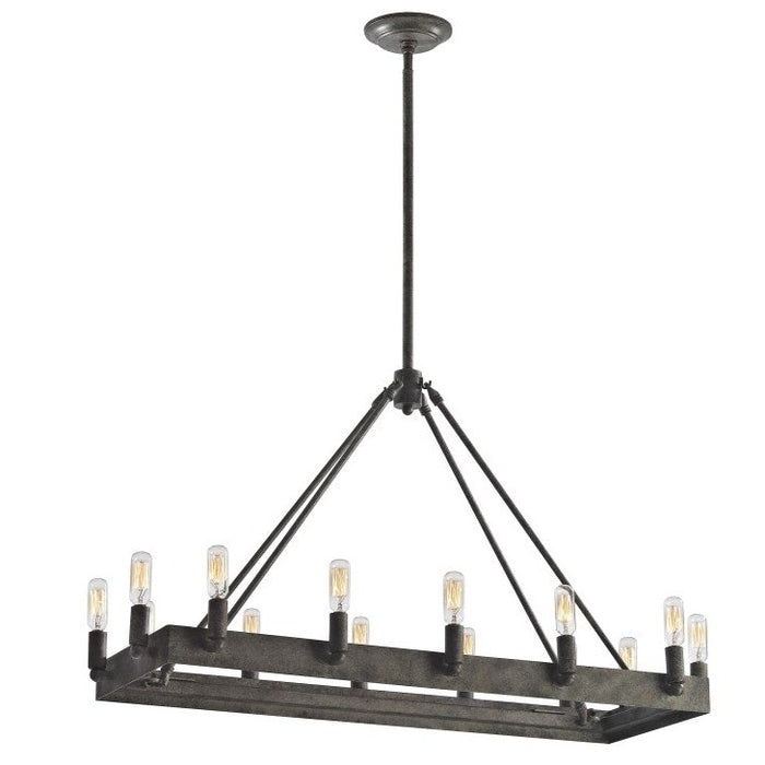 Mediterranean Iron Anchors Chandelier