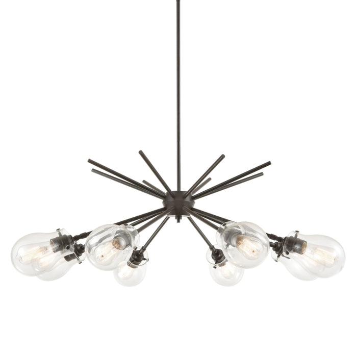 Industrial Contoured 8-Light Chandelier