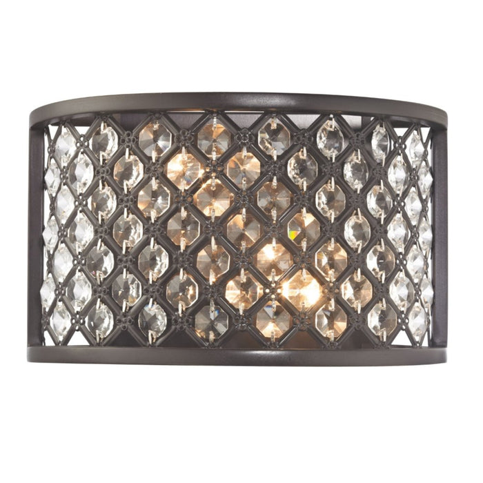 2-Light Demilune Bronze Sconce