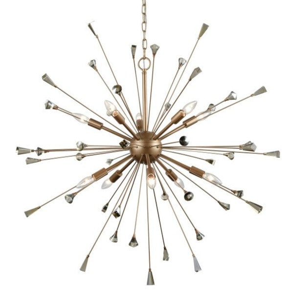 Starburst Crystal-Tipped Chandelier