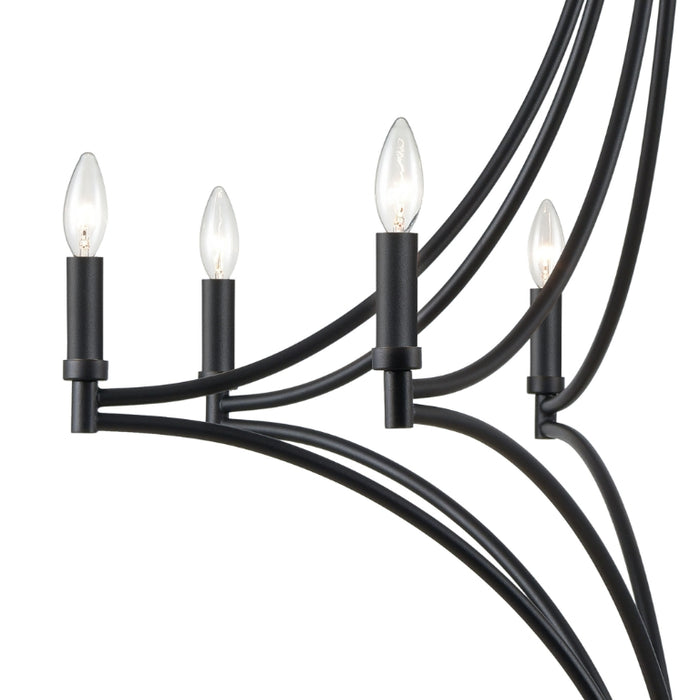 Wrought Iron 8-Light Chandelier