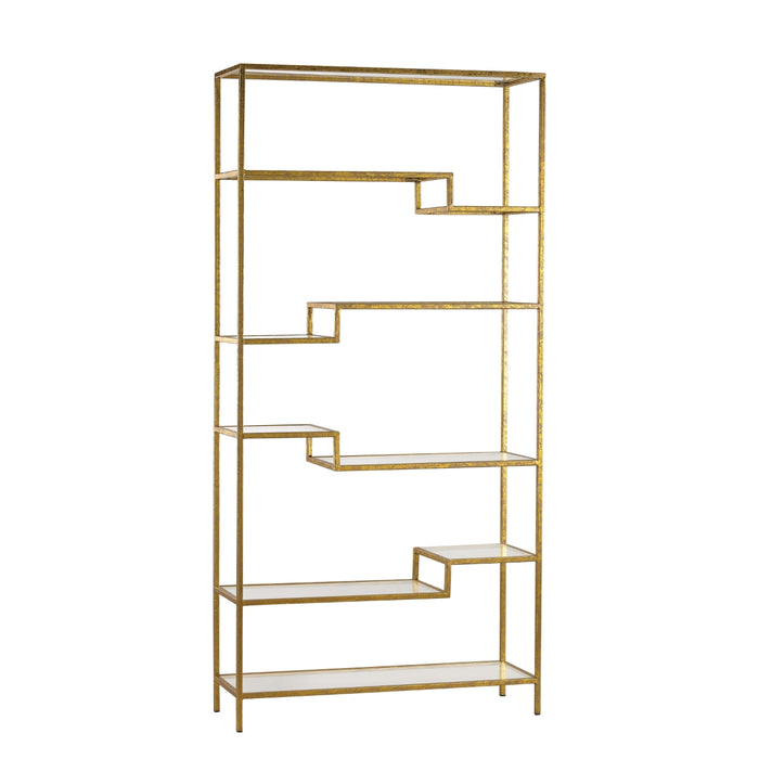 6-Layer Gold Staggered Shelf