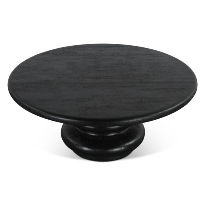 Black Bubble Pedestal Coffee Table