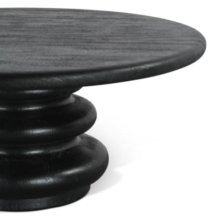 Black Bubble Pedestal Coffee Table