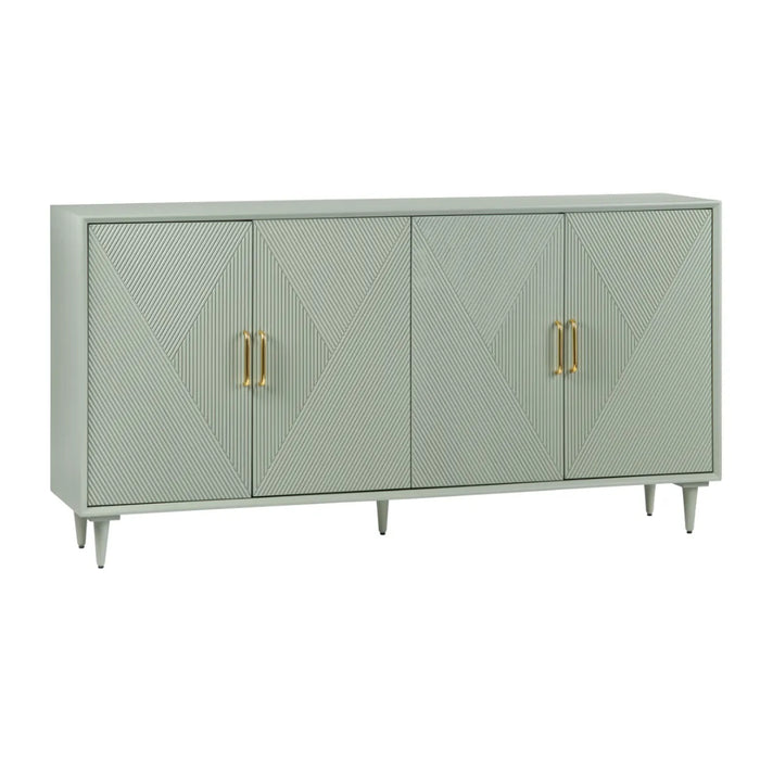 Sage Green Fluted Sideboard