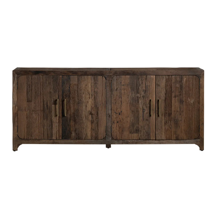 4-Door Rustic Brown Sideboard