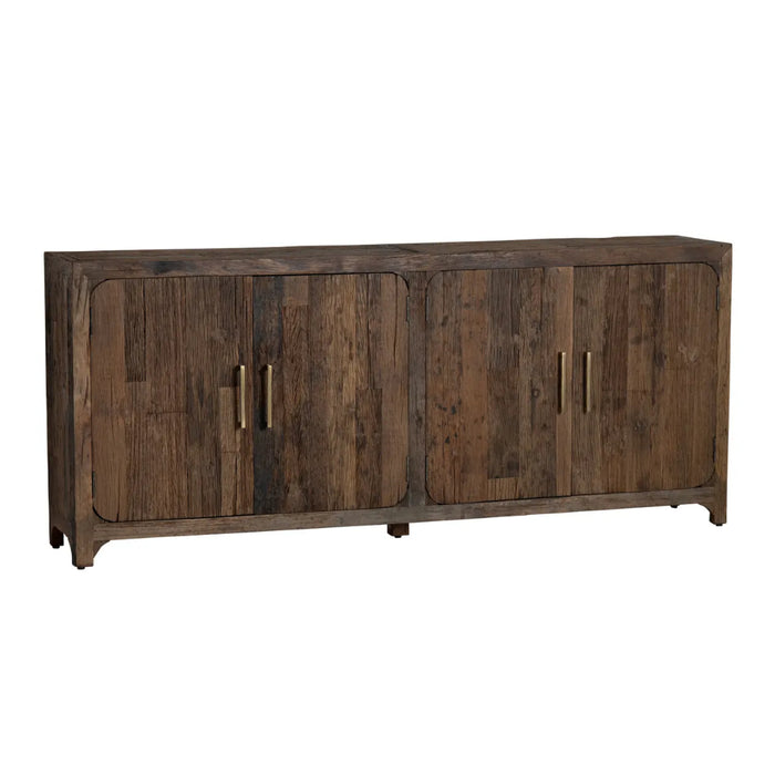 4-Door Rustic Brown Sideboard